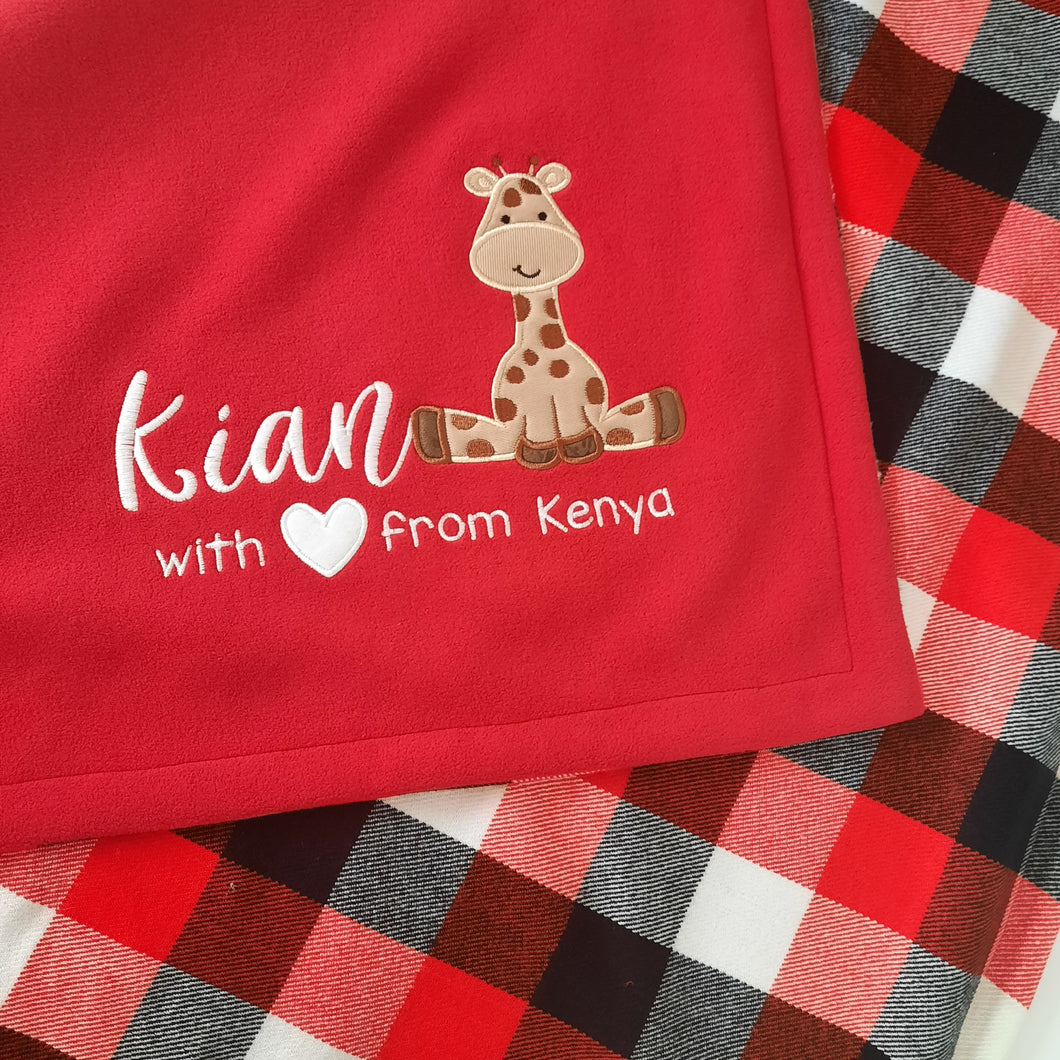 Kian Maasai Fleece Blankie