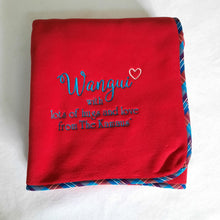 Load image into Gallery viewer, Koi Border Fleece Blanket
