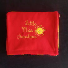 Load image into Gallery viewer, Little Miss Sunshine Maasai Fleece Blankie
