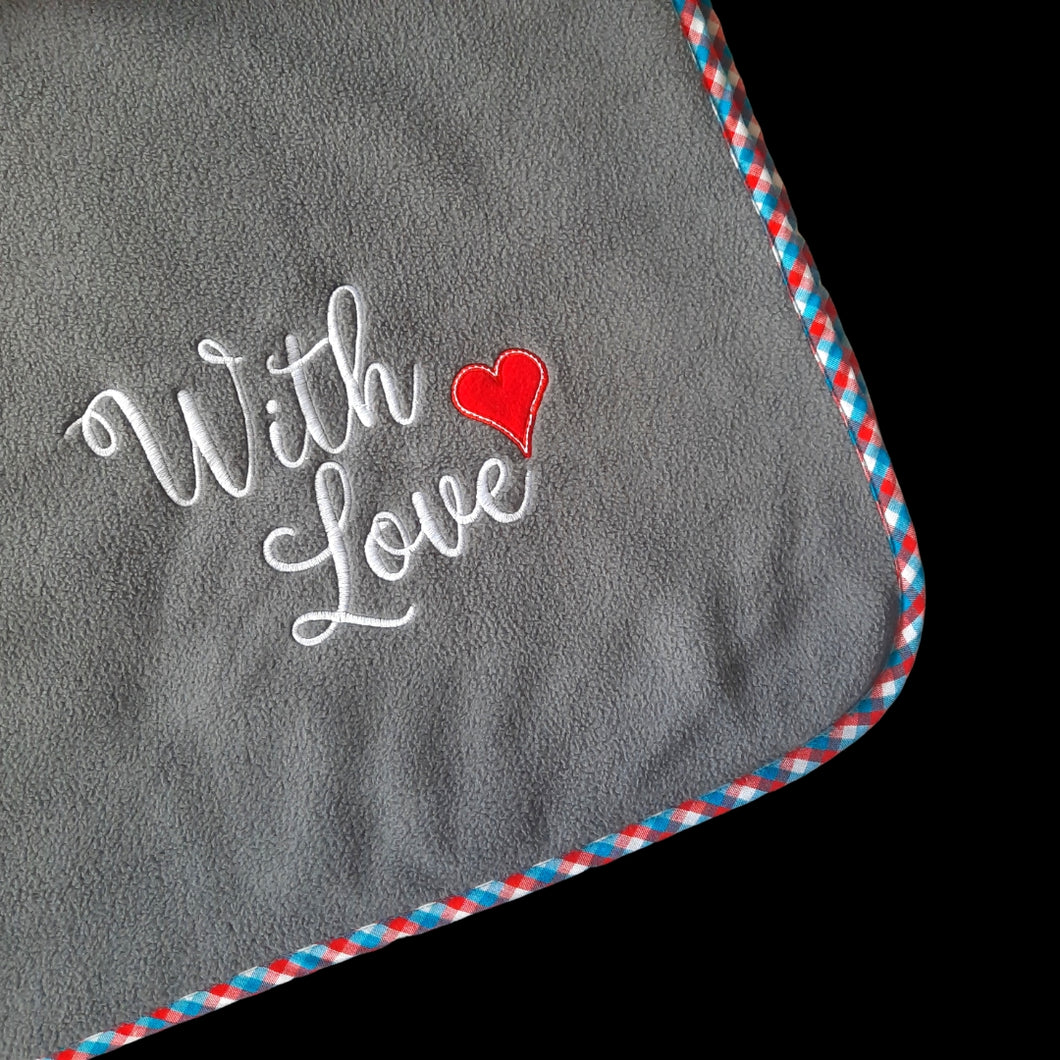 Namelok Border Fleece Blanket