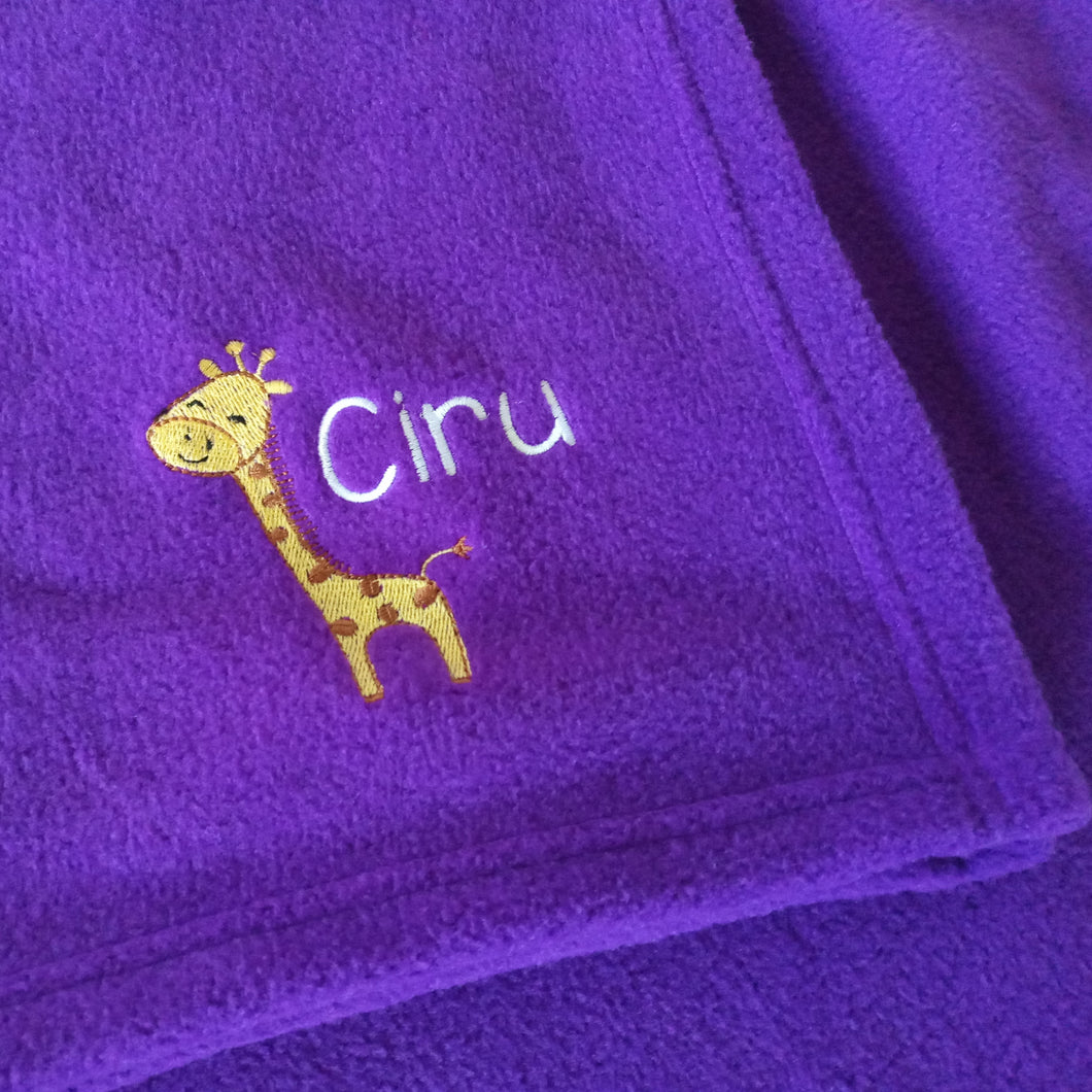 Soft Fleece Baby Shawl Purple