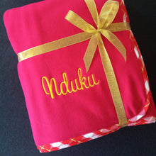 Load image into Gallery viewer, Nduku Border Fleece Blanket
