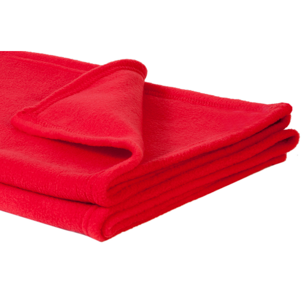Soft Fleece Baby Shawl Red