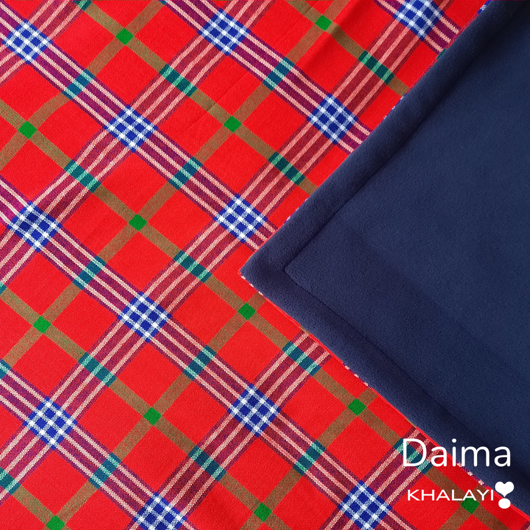 Daima Maasai Fleece Blanket